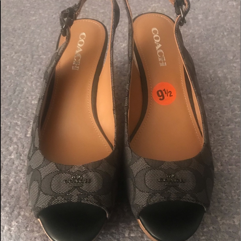 Brand new Coach Wedges